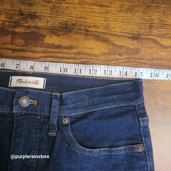 Madewell Jeans 30 Skinny 9" Mid Rise Woodland Wash MA983 Tummy Control Stretch - Picture 8 of 13